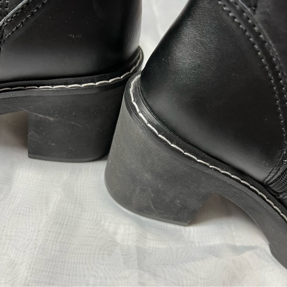 DKNY Daray Moto Bootie Buckle Block Heel Size 7 - Picture 5 of 11